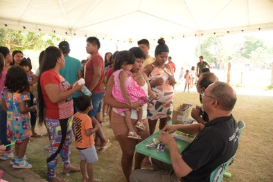 Indígenas da aldeia Boto Velho vivenciam a concretização do programa de Inclusão Sociopolítica d...