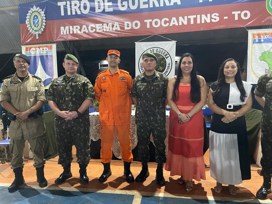 TRE-TO prestigia solenidade de encerramento das atividades militares do Tiro de Guerra de Miracema